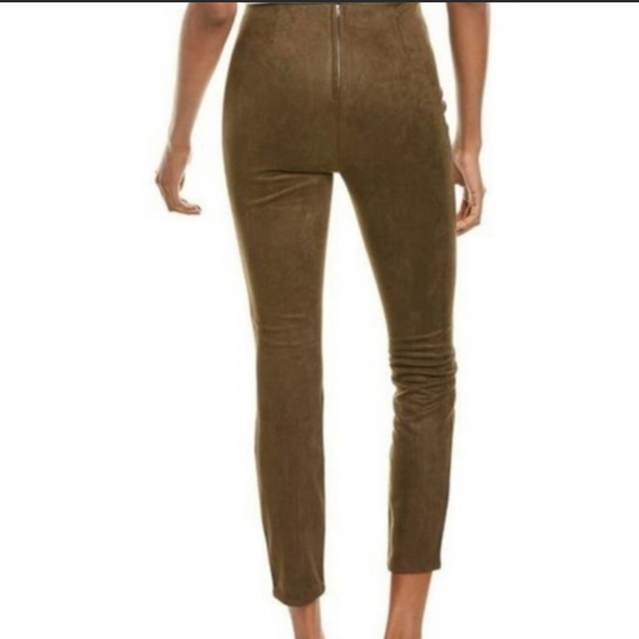 NWT BLANKNYC Faux Suede Leggings in Forest Green - Picture 2 of 7